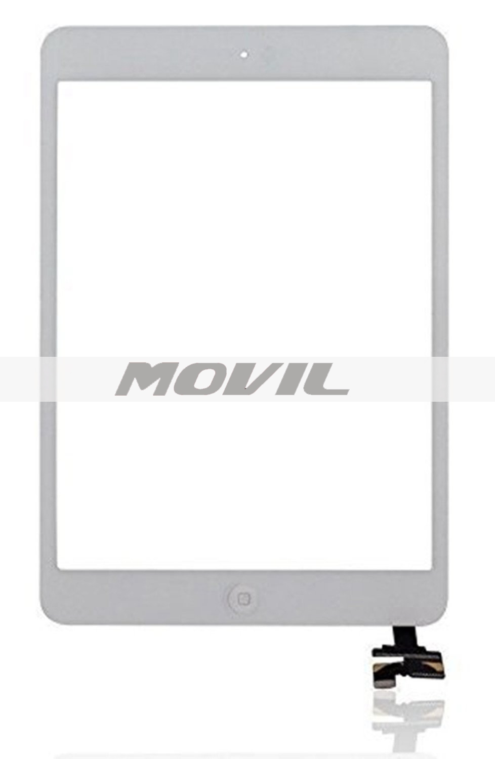 iPad Mini 2 Touch Panel + Home Button + IC + Adhesive Universal Buying(TM) Touch Screen Digitizer Outer Glass Panel Complete Assembly Replacement for iPad Mini 2 - White